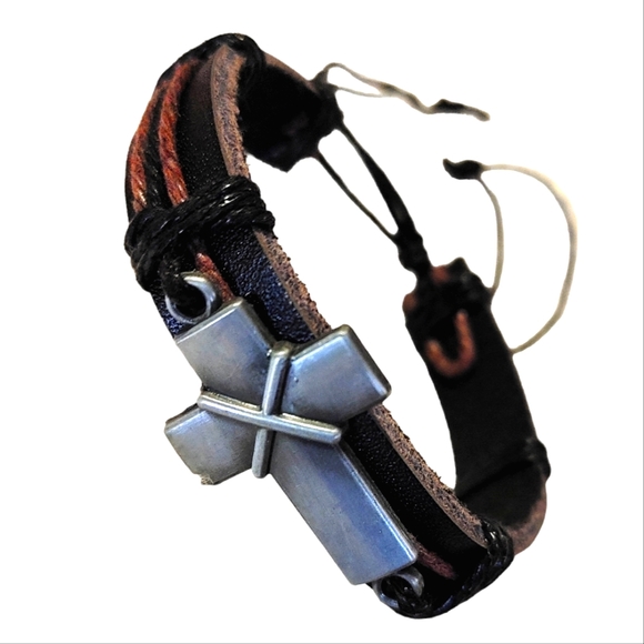 Men's Cross Bracelet Size OS - Picture 1 of 6